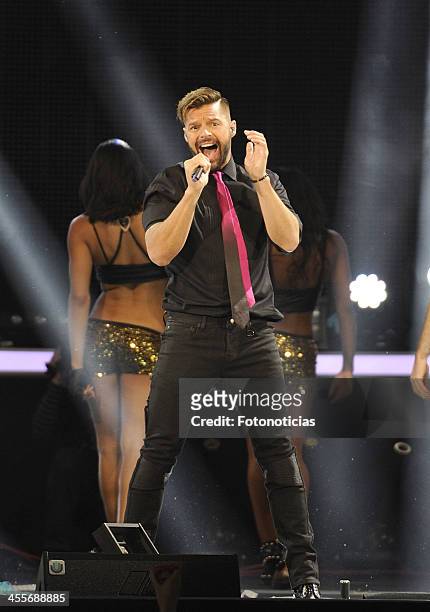 Ricky Martin performs during '40 Principales Awards' 2013 Gala at the Palacio de los Deportes on December 12, 2013 in Madrid, Spain.