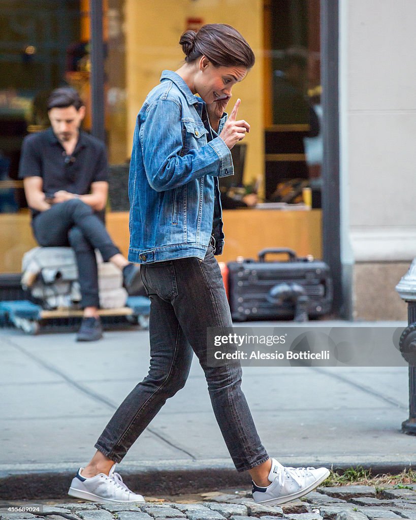 Celebrity Sightings In New York City - September 18, 2014