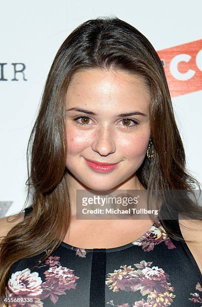 Actress Mary Nepi attends the premiere of Starz Digital Media's film "Not Cool" at the Landmark Theater on September 18, 2014 in Los Angeles,...