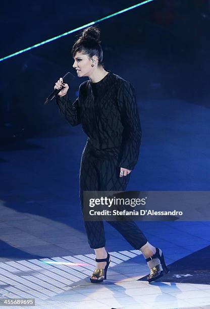 Elisa performs at ''X Factor'- The Final on December 12, 2013 in Milan, Italy.