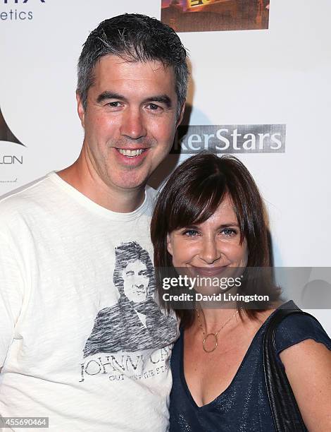 Actress Kellie Martin and husband Keith Christian attend the Stars Get Lucky For Lupus: 6th Annual Poker Tournament at Avalon on September 18, 2014...