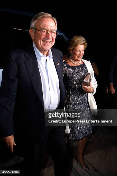 King Constantine II of Greece and Queen Anne-Marie of Greece attend the Golden Wedding Anniversary of King Constantine II and Queen Anne Marie of...