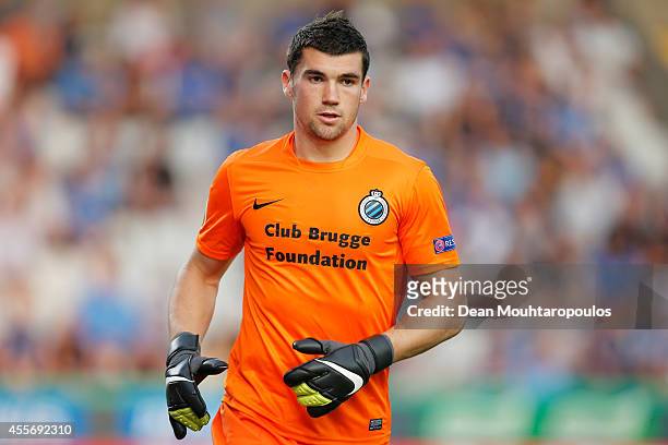 Goalkeeper, Maty Ryan of Brugge looks on during the Group B UEFA Europa League match between Club Brugge KV and Torino FC at the Jan Breydelstadion...