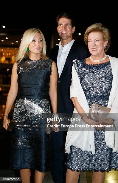 Prince Pavlos of Greece, Princess Marie-Chantal of Greece and Queen Anne-Marie of Greece attend the Golden Wedding Anniversary of King Constantine II...