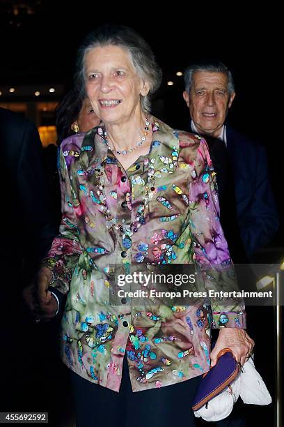 Princess Irene of Greece attends the Golden Wedding Anniversary of King Constantine II and Queen Anne Marie of Greece at Acropolis Museum on...