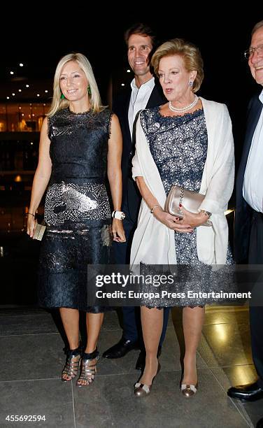 Prince Pavlos of Greece, Princess Marie-Chantal of Greece and Queen Anne-Marie of Greece attend the Golden Wedding Anniversary of King Constantine II...