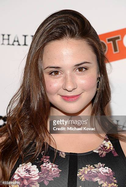 Actress Mary Nepi attends the Los Angeles Premiere of "Not Cool" at Landmark Theatre on September 18, 2014 in Los Angeles, California.