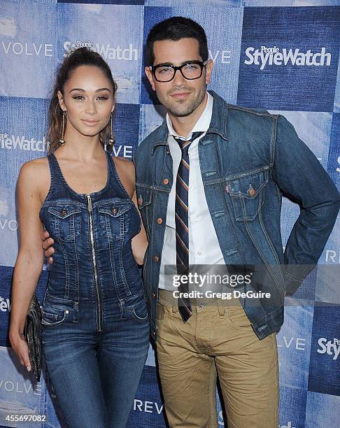 Actor Jesse Metcalf and Cara Santana arrive at the People StyleWatch 4th Annual Denim Awards Issue at The Line on September 18, 2014 in Los Angeles,...