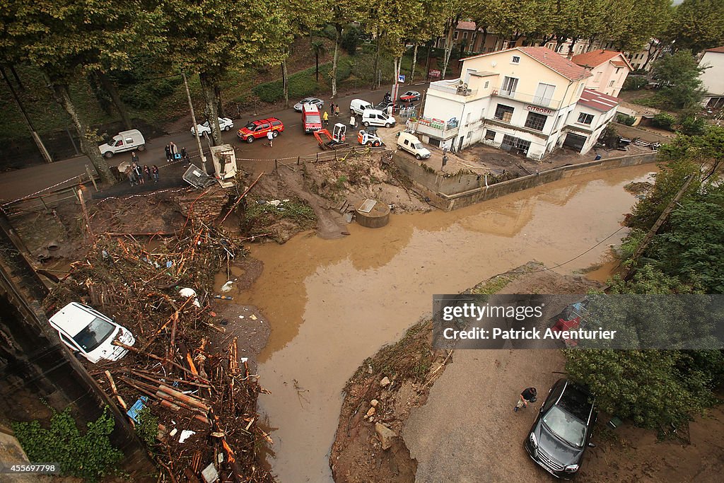 Town Camping Site After Violent Storms