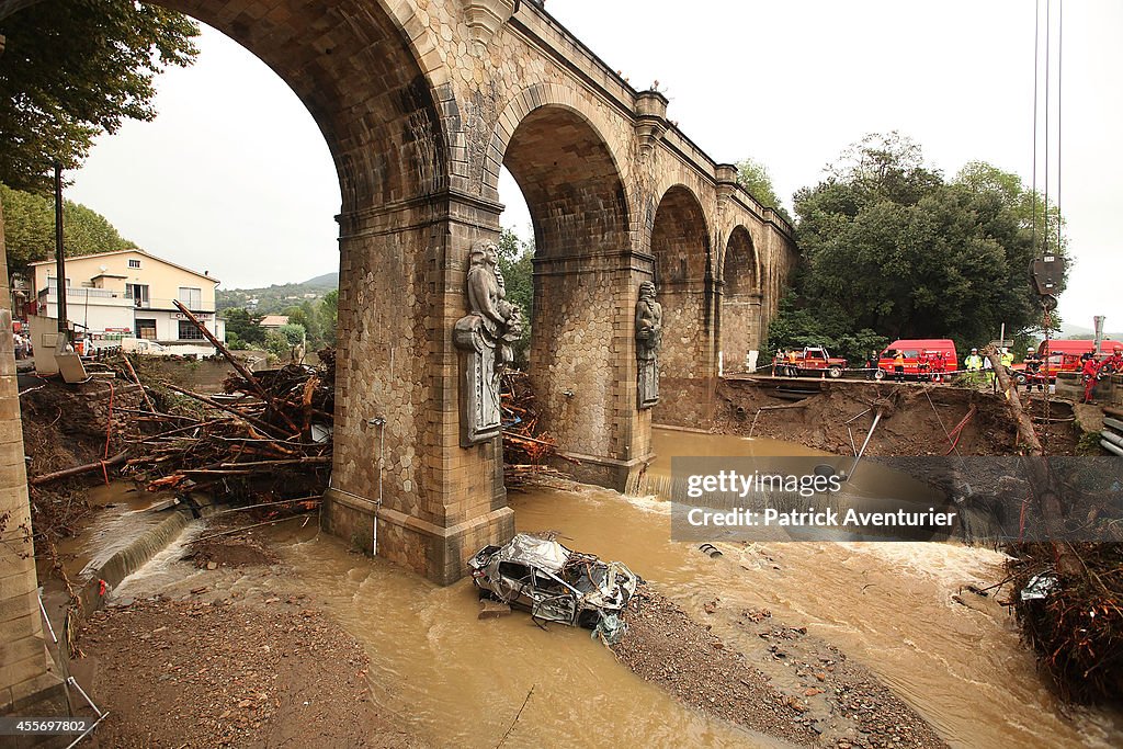 Town Camping Site After Violent Storms