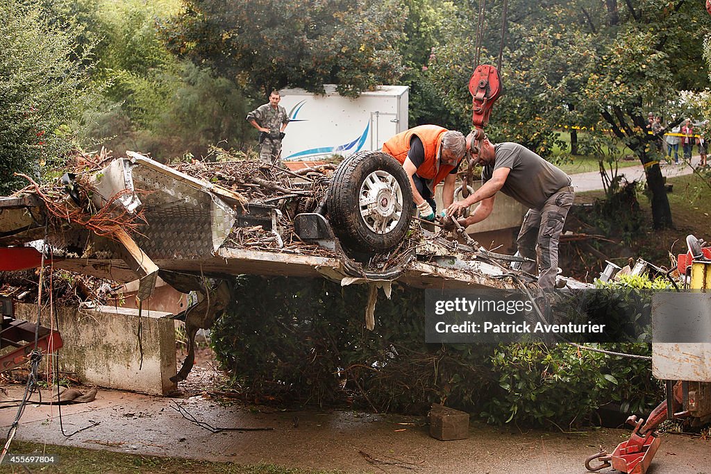Town Camping Site After Violent Storms