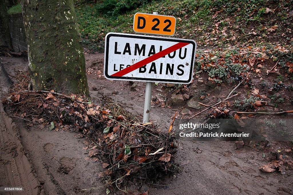 Town Camping Site After Violent Storms