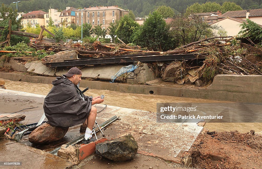 Town Camping Site After Violent Storms
