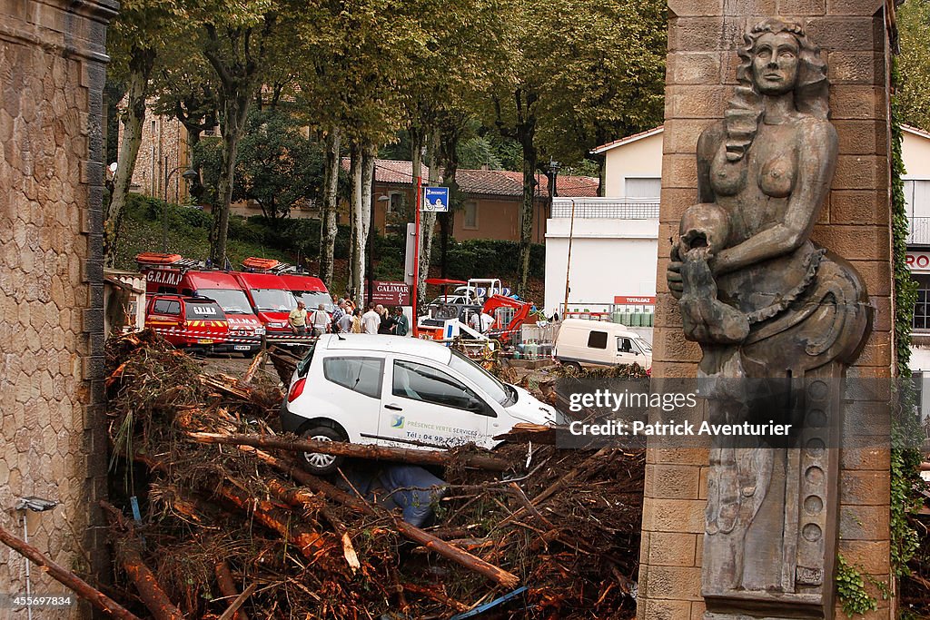 Town Camping Site After Violent Storms