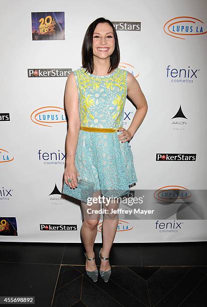 Actress Heather McComb attends the Stars Get Lucky For Lupus: 6th Annual Poker Tournament at Avalon on September 18, 2014 in Hollywood, California.