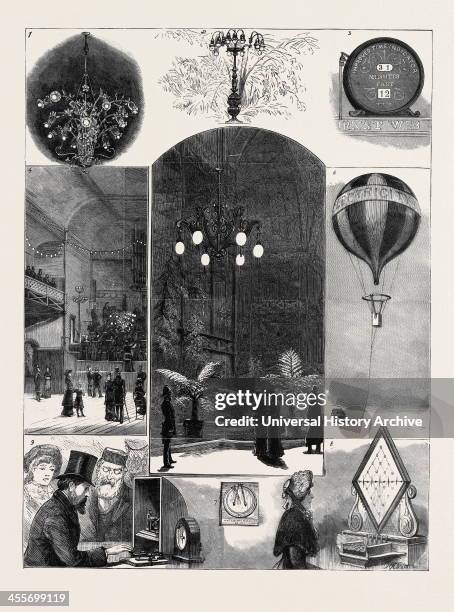 The Crystal Palace Electrical Exhibition: 1. The Chandelier In The Concert Room; 2. Chandelier In The Tropical Section; 3. The Time O' Day; 4. The...