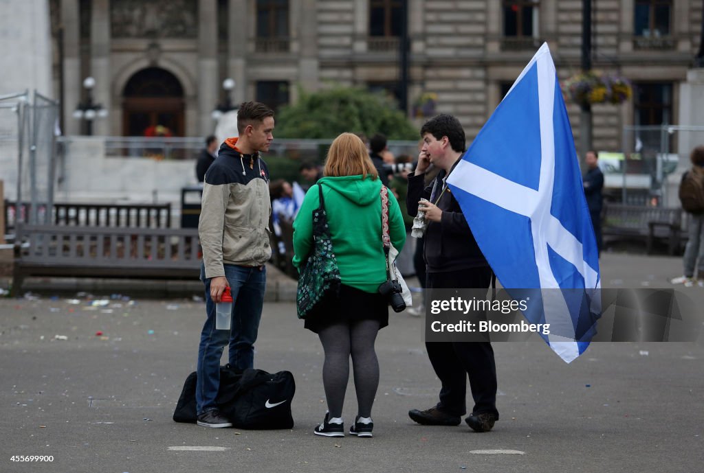 Reactions Following Scottish Independence Referendum Vote Announcement