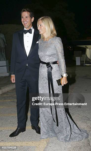 Prince Pavlos of Greece and Princess Marie-Chantal of Greece attend private dinner to celebrate the Golden Wedding Anniversary of King Constantine II...