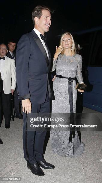 Prince Pavlos of Greece and Princess Marie-Chantal of Greece attend private dinner to celebrate the Golden Wedding Anniversary of King Constantine II...