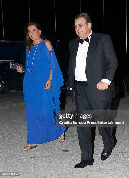 Guests attend private dinner to celebrate the Golden Wedding Anniversary of King Constantine II and Queen Anne Marie of Greece at Yacht Club on...