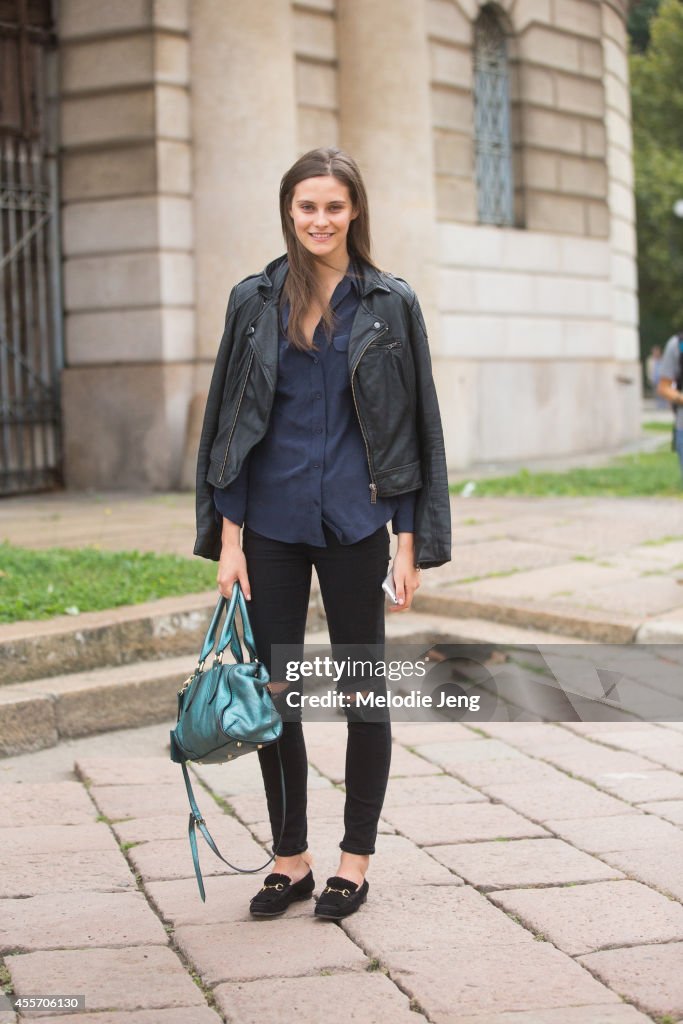 Street Style - Day 2 - Milan Fashion Week Womenswear Spring/Summer 2015