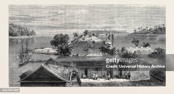 Port Blair, South Andaman Island, Bay Of Bengal, 1867.