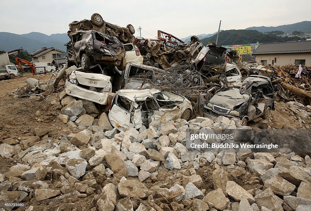 Recovery Continues One Month After Landslides In Hiroshima