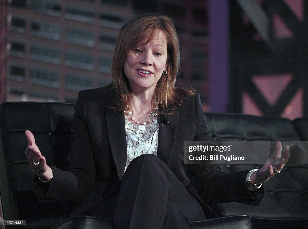 General Motors CEO Mary Barra Speaks At Conference Focused On Detroit's Revitalization