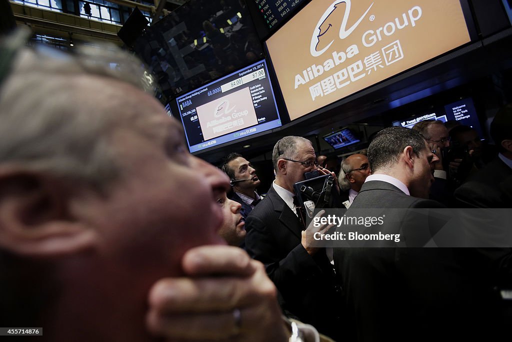 Alibaba Group Holding Ltd. Executives Attend IPO Ceremony At The NYSE