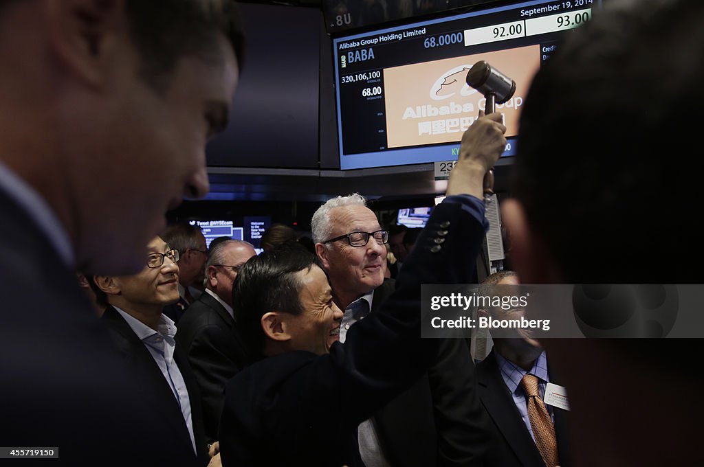 Alibaba Group Holding Ltd. Executives Attend IPO Ceremony At The NYSE
