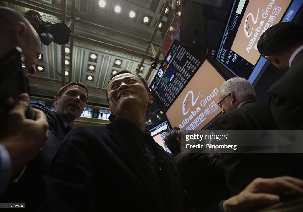 Alibaba Group Holding Ltd. Executives Attend IPO Ceremony At The NYSE