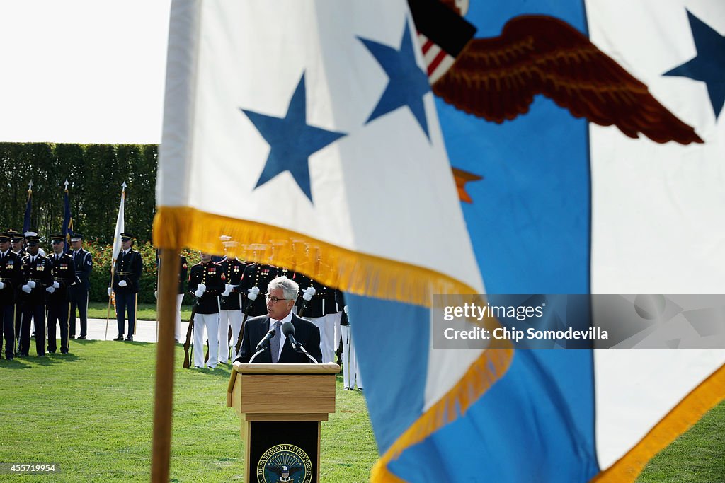 Defense Secretary Hagel Hosts National POW/MIA Recognition Day Ceremony