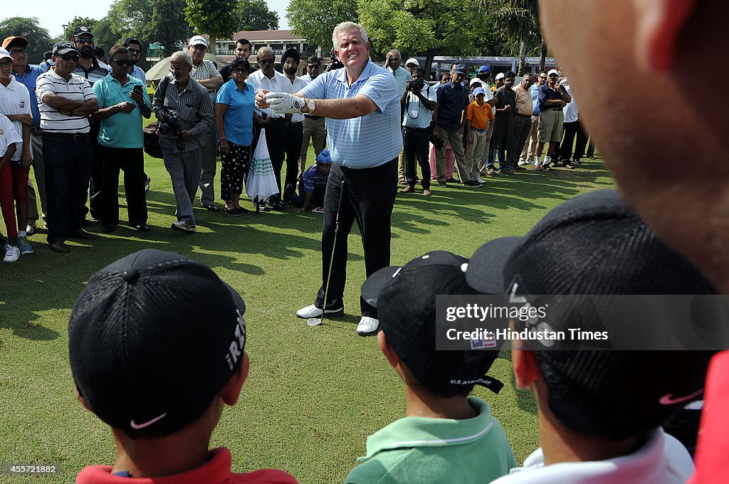 Scottish Golfer Colin Montgomerie In Delhi