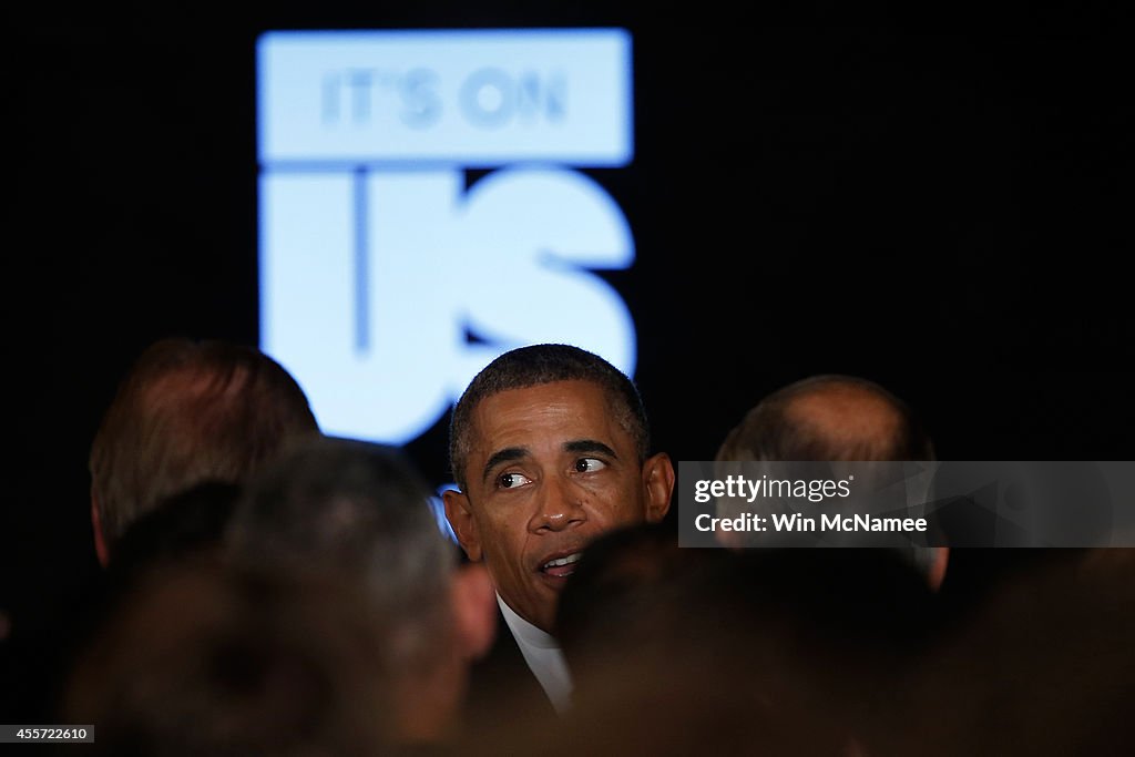 President Obama Speaks At Launch Of "It's On Us" Campaign