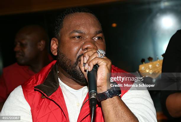 Raekwon performs at PS Underground NYC with Grammy Artists Helping Hurricane Sandy Relief hosted by Jerry Wonda and Gina de Franco at Platinum Studio...