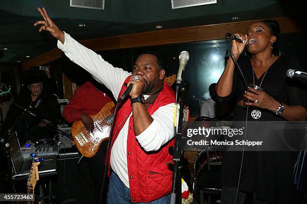 Raekwon performs at PS Underground NYC with Grammy Artists Helping Hurricane Sandy Relief hosted by Jerry Wonda and Gina de Franco at Platinum Studio...