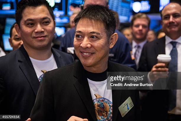 Actor Jet Li attends Alibaba Group's initial price offering at the New York Stock Exchange on September 19, 2014 in New York City. The New York Times...