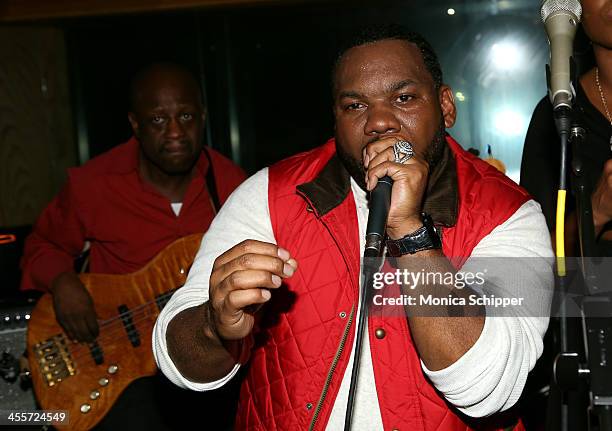 Raekwon performs at PS Underground NYC with Grammy Artists Helping Hurricane Sandy Relief hosted by Jerry Wonda and Gina de Franco at Platinum Studio...