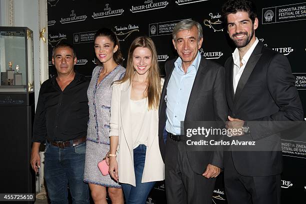 Spanish actors Eduard Fernandez, Juana Acosta, Manuela Velles, Imanol Arias and Miguel Angel Munoz attend Aladina Foundation & Jaeger-LeCoultre "Time...