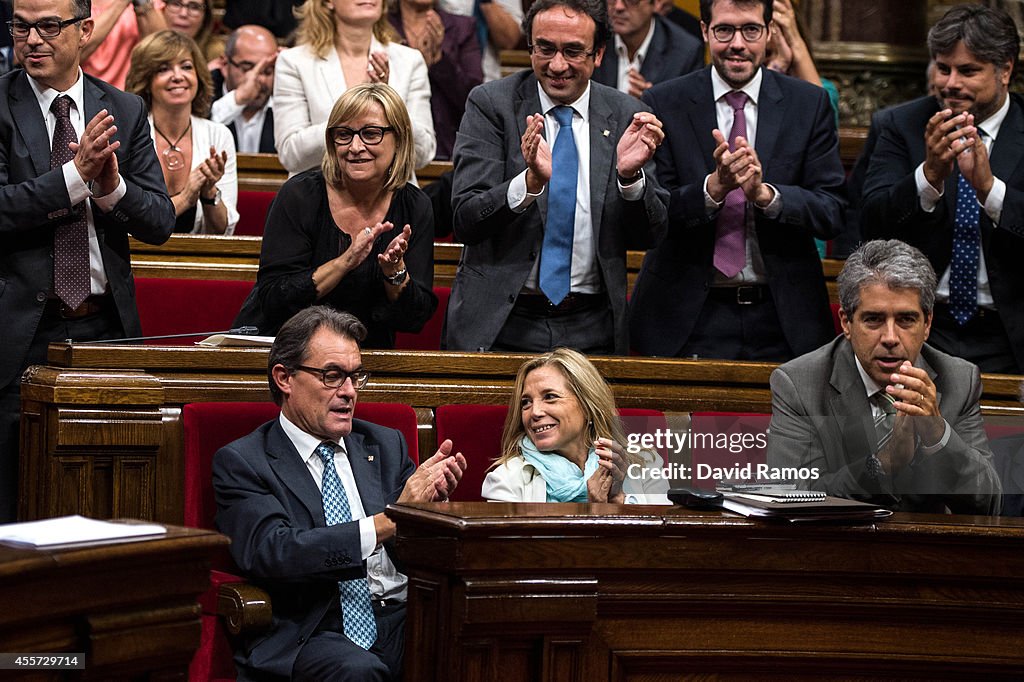 Catalonian Parliament Votes To Approve A Law Allowing An Independence Referendum