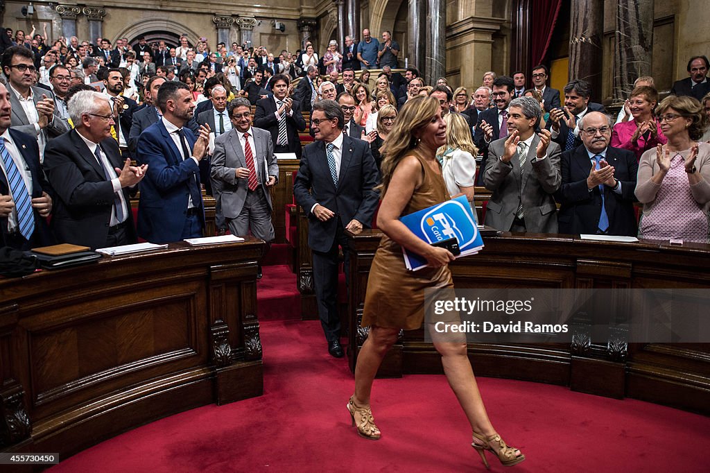 Catalonian Parliament Votes To Approve A Law Allowing An Independence Referendum