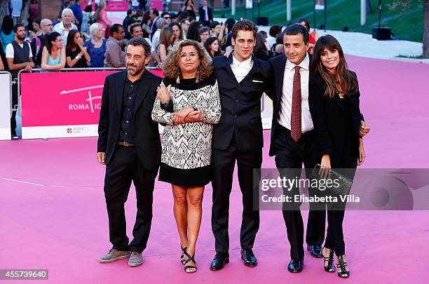 Director Riccardo Donna, producer Matilde Bernabei, actor Martin Rivas, producer Luca Bernabei and actress Alessandra Mastronardi attend 'Romeo &...
