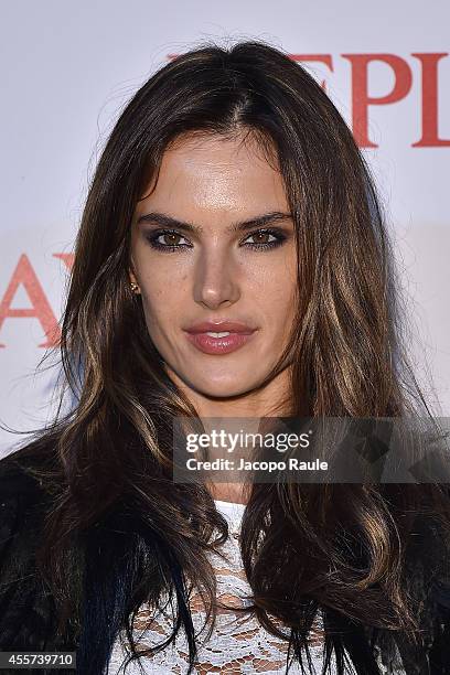 Alessandra Ambrosio attends Replay Store Preview during Milan Fashion Week Womenswear Spring/Summer 2015 on September 19, 2014 in Milan, Italy.