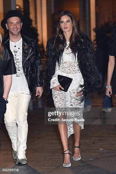 Alessandra Ambrosio attends Replay Store Preview during Milan Fashion Week Womenswear Spring/Summer 2015 on September 19, 2014 in Milan, Italy.