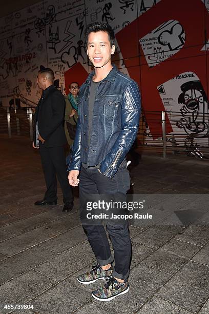 Jared Eng attends Replay Store Preview during Milan Fashion Week Womenswear Spring/Summer 2015 on September 19, 2014 in Milan, Italy.