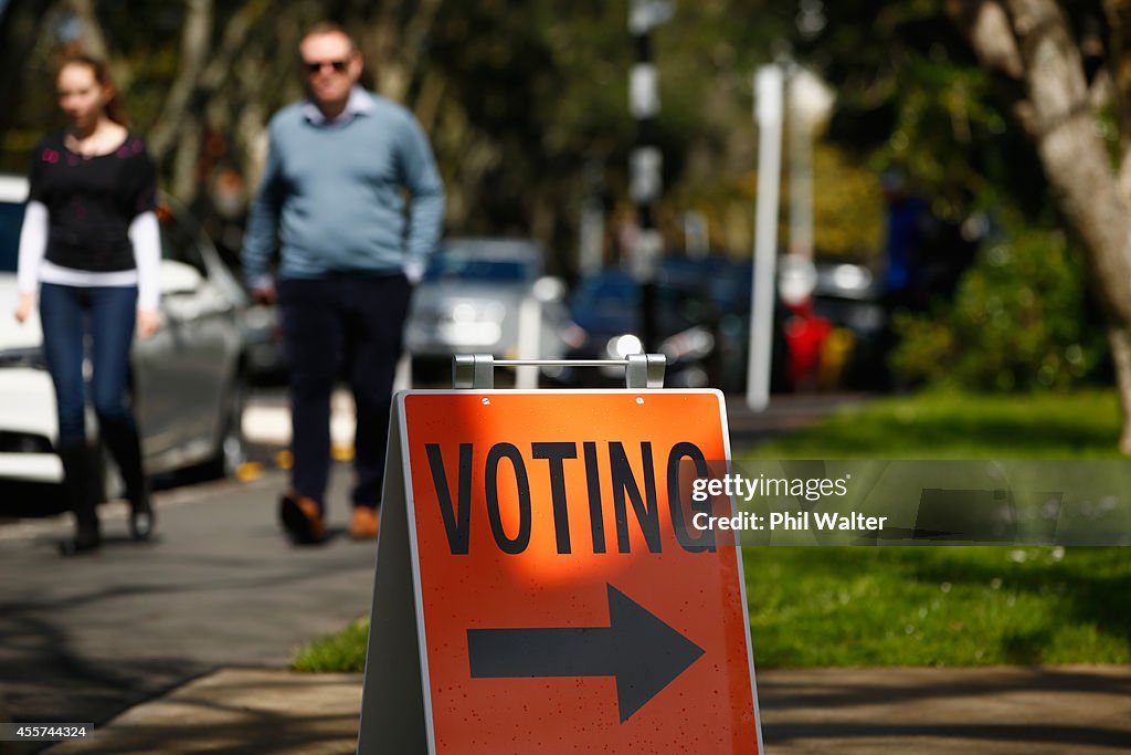 New Zealanders Head To The Polls To Vote In General Election