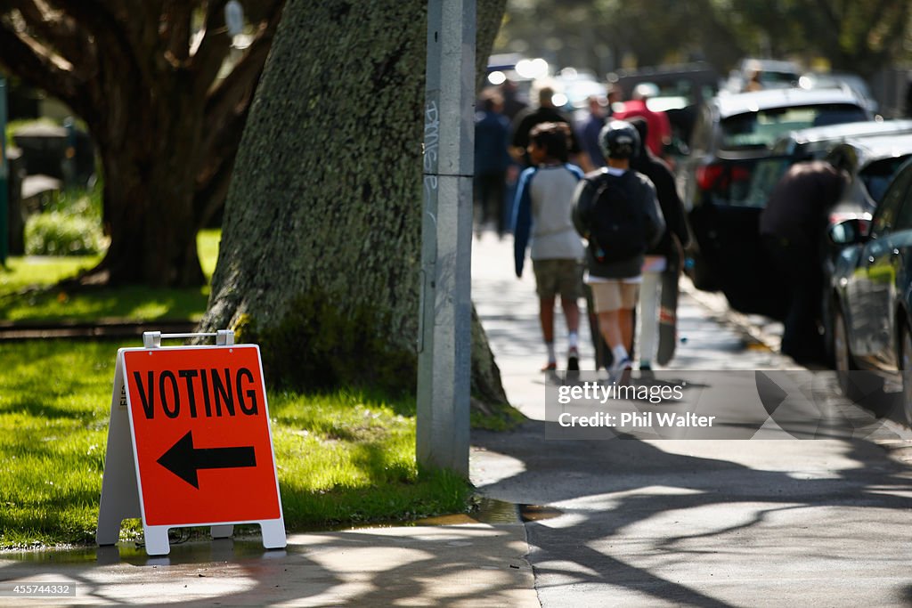 New Zealanders Head To The Polls To Vote In General Election