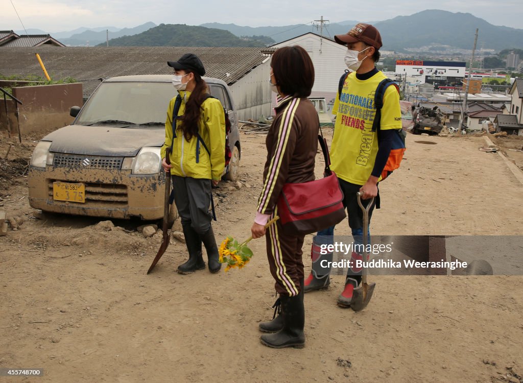 Recovery Continues One Month After Landslides In Hiroshima