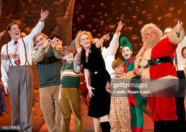 The cast of "A Christmas Story, The Musical" perform at The Theater at Madison Square Garden on December 12, 2013 in New York City.