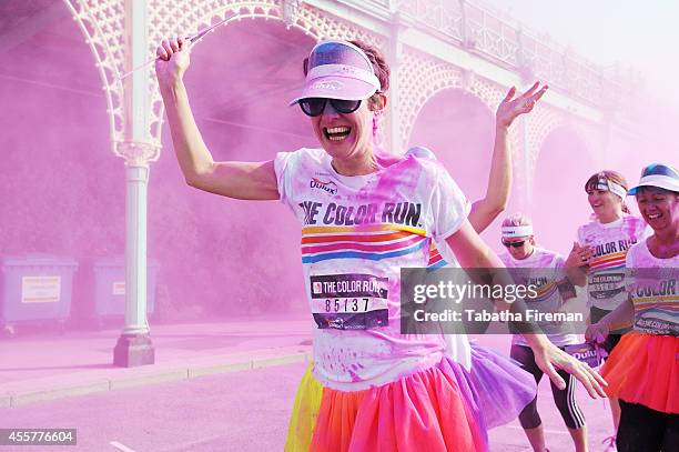 Runners take part in the Color Run presented by Dulux, known as the happiest 5k on the planet. Runners of all shapes, sizes and speeds start wearing...